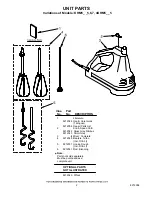 Предварительный просмотр 2 страницы KitchenAid 4KHM5DHWH5 Parts List