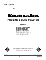 KitchenAid 4KPTT780ER1 Parts List preview