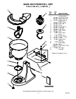 Preview for 5 page of KitchenAid 4KSM150PSAC0 Parts List