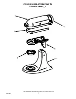 Preview for 2 page of KitchenAid 4KSM90PS7BU0 Parts List