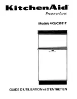 Preview for 20 page of KitchenAid 4KUCS181T User And Care Manual