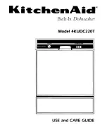 Preview for 1 page of KitchenAid 4KUDC220T Use And Care Manual