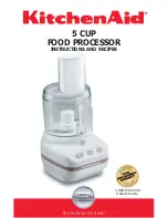 KitchenAid 5 CUP FOOD PROCESSOR Instructions And Recipes Manual preview