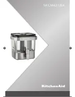 Preview for 1 page of KitchenAid 5KCM4212SX User Manual