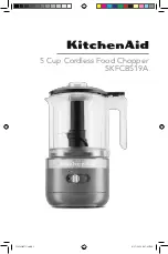 KitchenAid 5KFCB519A Manual preview