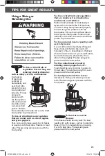 Предварительный просмотр 21 страницы KitchenAid 5KFP0925 Manual