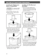 Preview for 14 page of KitchenAid 5KFP0925BAC0 Instructions Manual