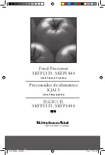 KitchenAid 5KFP1333 Instructions Manual preview