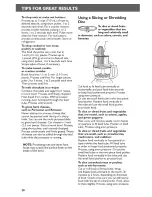 Предварительный просмотр 20 страницы KitchenAid 5KFP1335 Instructions Manual