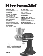 Preview for 1 page of KitchenAid 5KGM Manual