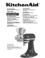 Preview for 22 page of KitchenAid 5KGM Manual