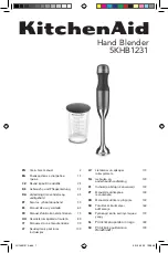 KitchenAid 5KHB1231 Use & Care Manual preview