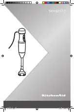 Preview for 1 page of KitchenAid 5KHB2570 Manual