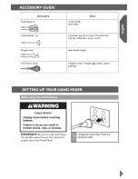 Preview for 5 page of KitchenAid 5KHM926 Instructions For Use Manual