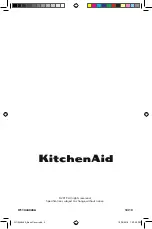 Preview for 14 page of KitchenAid 5KSB13 Series Owner'S Manual