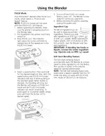 Preview for 9 page of KitchenAid 5KSB45AWH1 Instructions And Recipes Manual