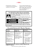Preview for 3 page of KitchenAid 5KSB5 User Manual