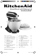 Preview for 1 page of KitchenAid 5KSM2CB5B Series Use & Care Manual