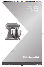 Preview for 1 page of KitchenAid 5KSM3311X Manual