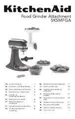 KitchenAid 5KSMFGA Use & Care Manual preview