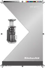 KitchenAid 5KVJ0111 Manual preview