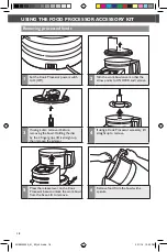 Preview for 18 page of KitchenAid 5KZFP11 Instructions Manual