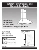 Preview for 1 page of KitchenAid (76.)(91.)(121.) Installation Instructions Manual