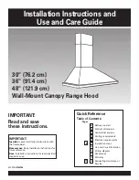 Предварительный просмотр 1 страницы KitchenAid (76.)(91.)(121.) Installation Instructions Manual