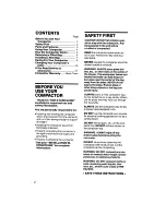 Preview for 2 page of KitchenAid 7KFCC150 Use And Care Manual
