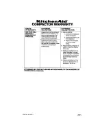 Preview for 12 page of KitchenAid 7KFCC150 Use And Care Manual