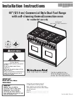 Preview for 1 page of KitchenAid 8302472A Installation Instructions Manual