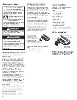 Preview for 2 page of KitchenAid 9.76E+13 Installation Instructions Manual