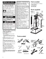 Preview for 2 page of KitchenAid (91.)(121.) Installation Instructions Manual