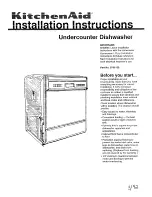 KitchenAid 9741159 Installation Instructions Manual preview