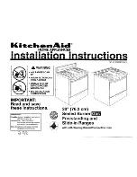 Предварительный просмотр 1 страницы KitchenAid 9752397 Installation Instructions Manual