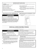 Preview for 2 page of KitchenAid ABD2233DEB14 User Instructions