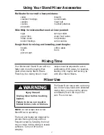 Preview for 9 page of KitchenAid ACCOLADE 400 Instructions And Recipes Manual