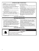 Preview for 2 page of KitchenAid Architect II Classic Series,Architect II C Series KUDC03FVSS User Instructions