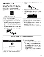 Preview for 13 page of KitchenAid Architect II KDDC24FVS Installation Instructions And Use & Care Manual