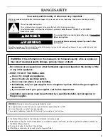 Preview for 3 page of KitchenAid Architect II KDRS505XSS Use & Care Manual