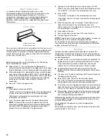 Preview for 14 page of KitchenAid Architect II KDRS505XSS Use & Care Manual