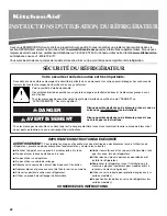 Preview for 42 page of KitchenAid Architect II KFXS25RY User Instructions