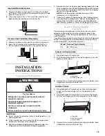 Предварительный просмотр 15 страницы KitchenAid Architect KBLC36FMS Installation Manual