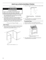 Предварительный просмотр 10 страницы KitchenAid Architect KDSS907XSP Installation Instructions Manual