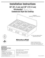 KitchenAid Architect KGCP457J Installation Instructions Manual предпросмотр