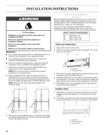 Preview for 18 page of KitchenAid Architect KSSC42QMU Installation Instructions Manual