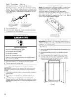 Preview for 20 page of KitchenAid Architect KSSC42QMU Installation Instructions Manual