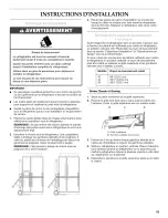 Preview for 63 page of KitchenAid Architect KSSC42QMU Installation Instructions Manual