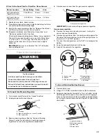 Предварительный просмотр 21 страницы KitchenAid Architect Series II KDSS907SSS Installation Instructions Manual