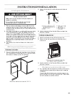 Предварительный просмотр 29 страницы KitchenAid Architect Series II KDSS907SSS Installation Instructions Manual